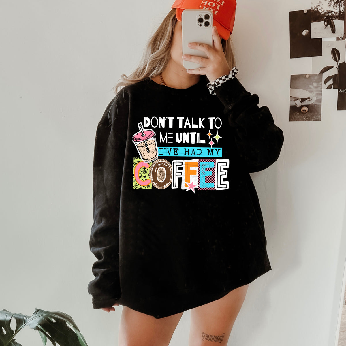 Don’t talk to me until I’ve had my coffee (white) CSC DTF Transfer