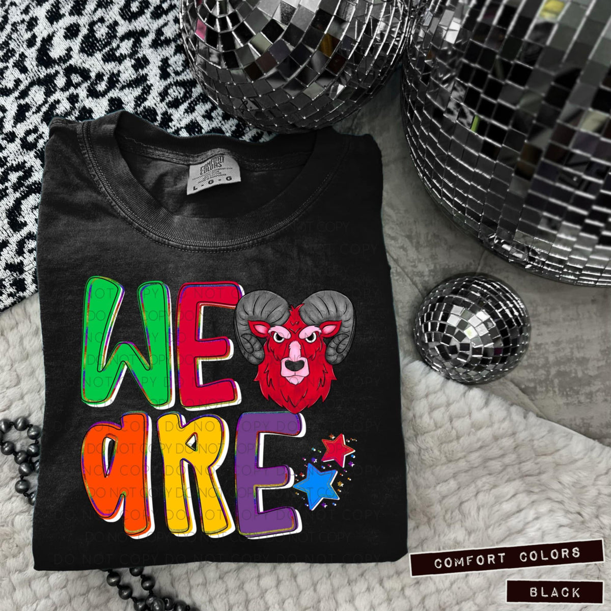 We are rams red (Caplinger) 100887 DTF transfer