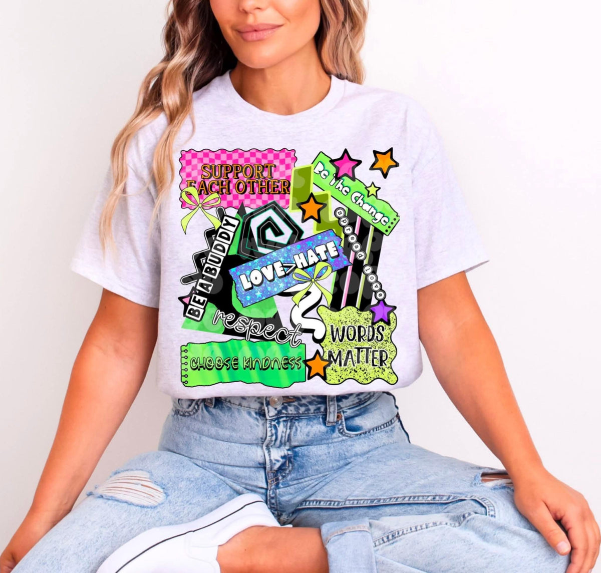 Words Matter Collage (C’s) DTF transfer