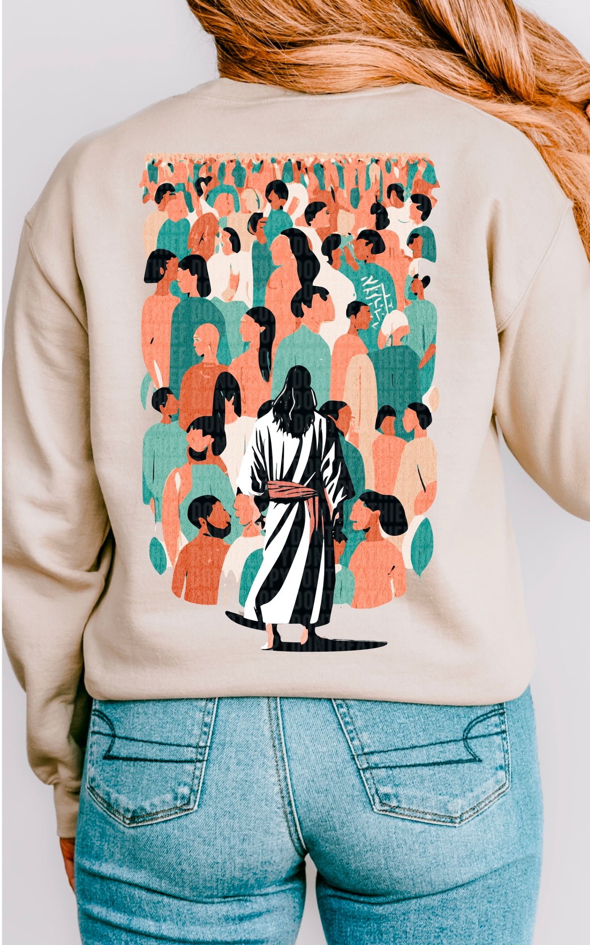 Jesus fed 5000 BACK 95359 DTF transfer