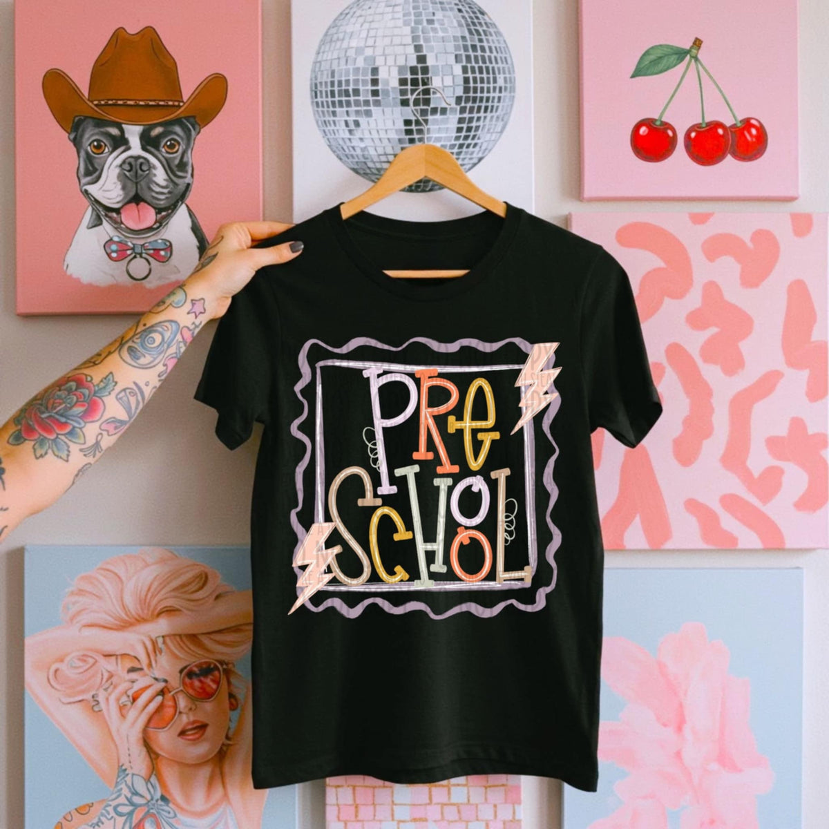 Preschool doodle stamp (SWD) 107479 DTF transfer