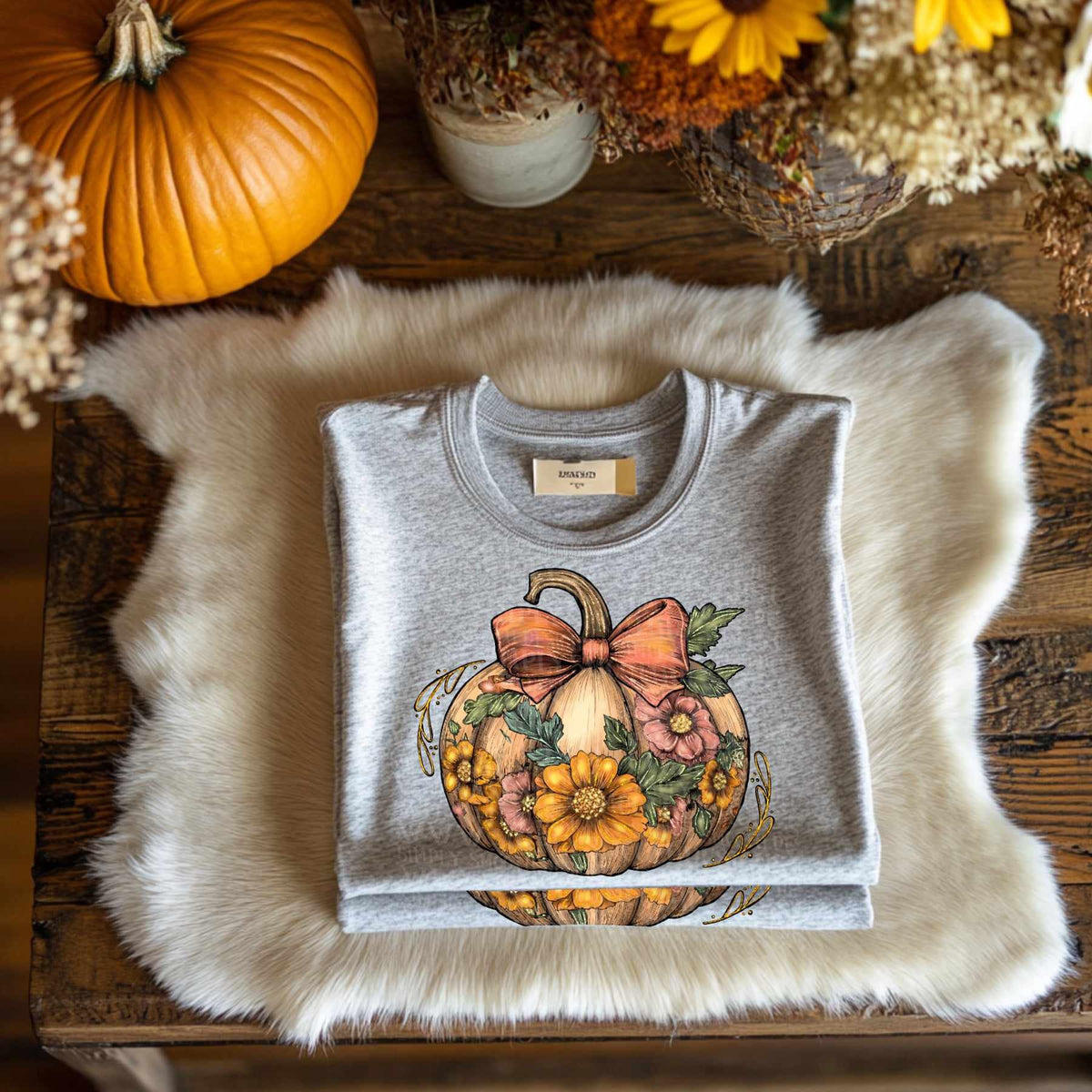 Fall floral pumpkin (SSD) 65142 DTF transfer