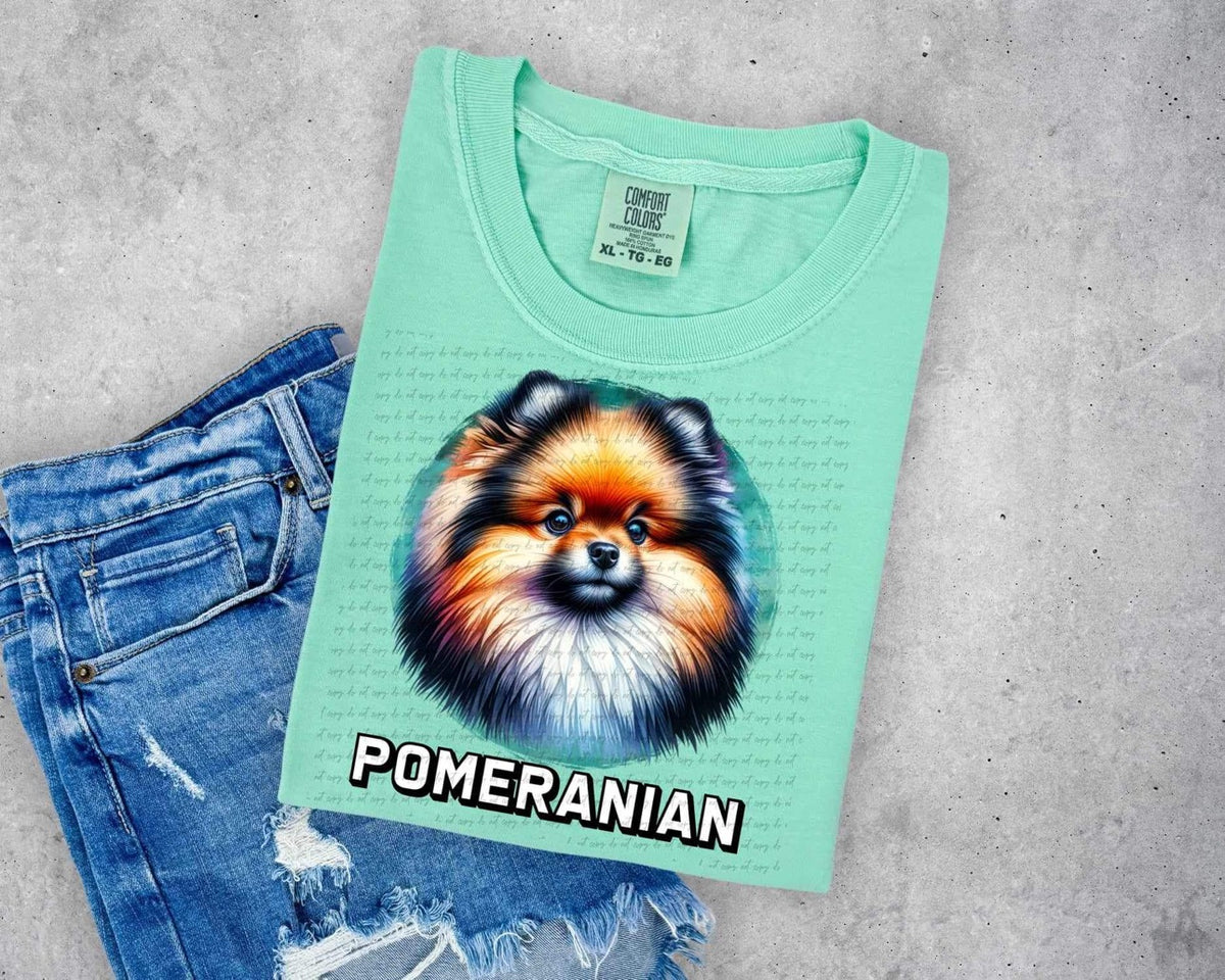 Pomeranian DTF transfer 13927