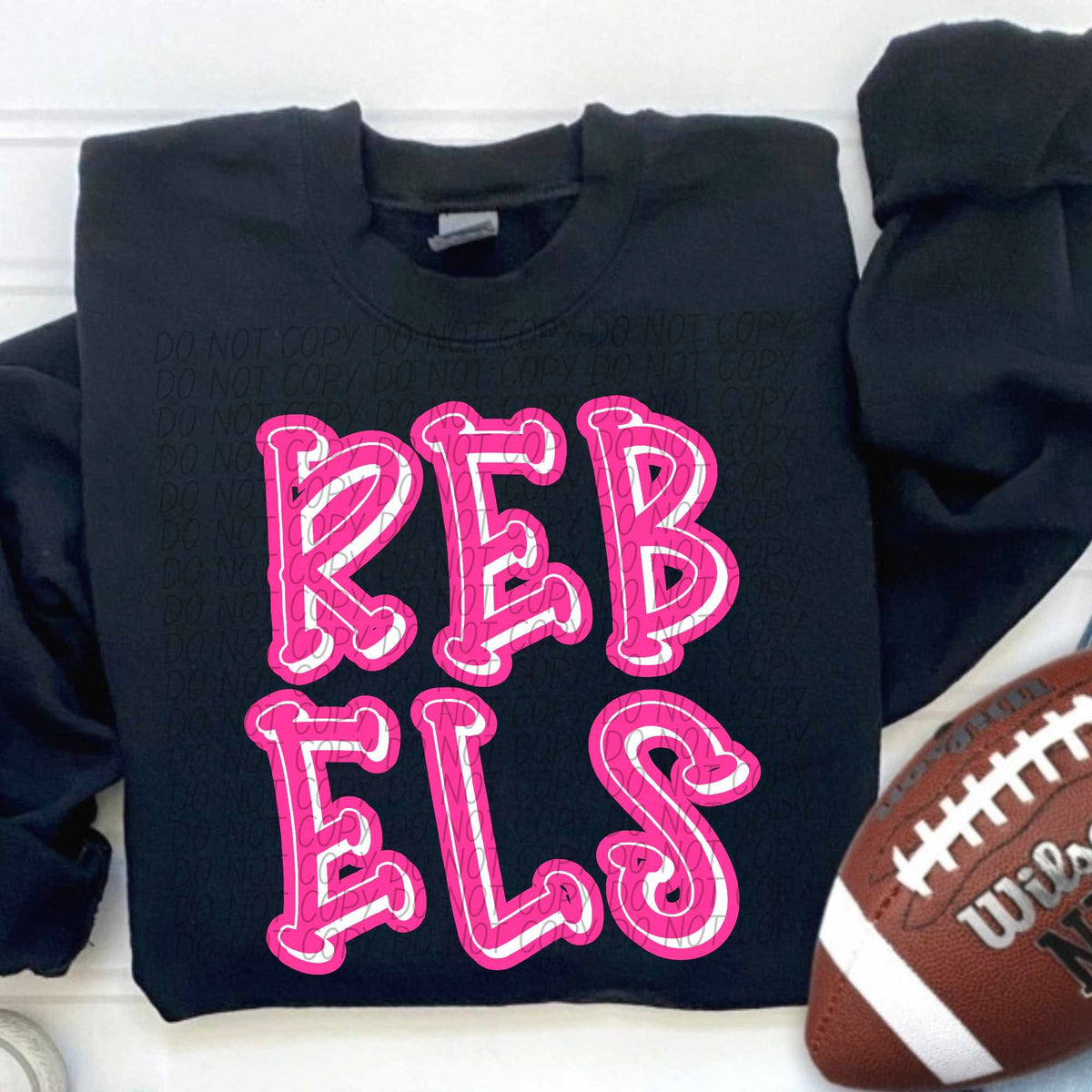 Rebels hot pink 55364 DTF transfer