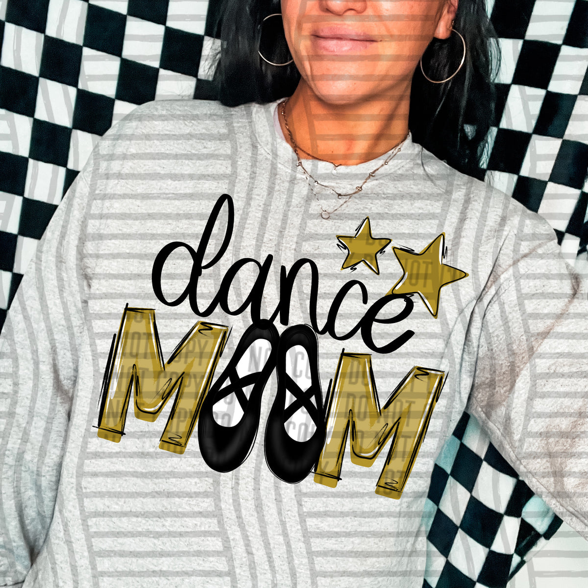 dance mom gold stars (Caplinger) DTF transfer