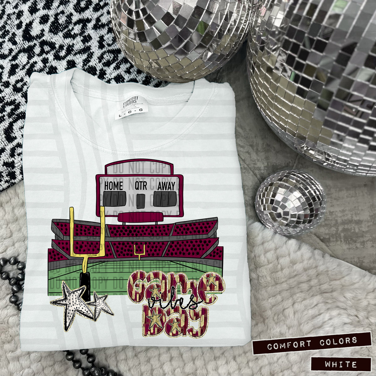 MAROON Game Day Vibes Stadium (Caplinger) 101848 DTF transfer