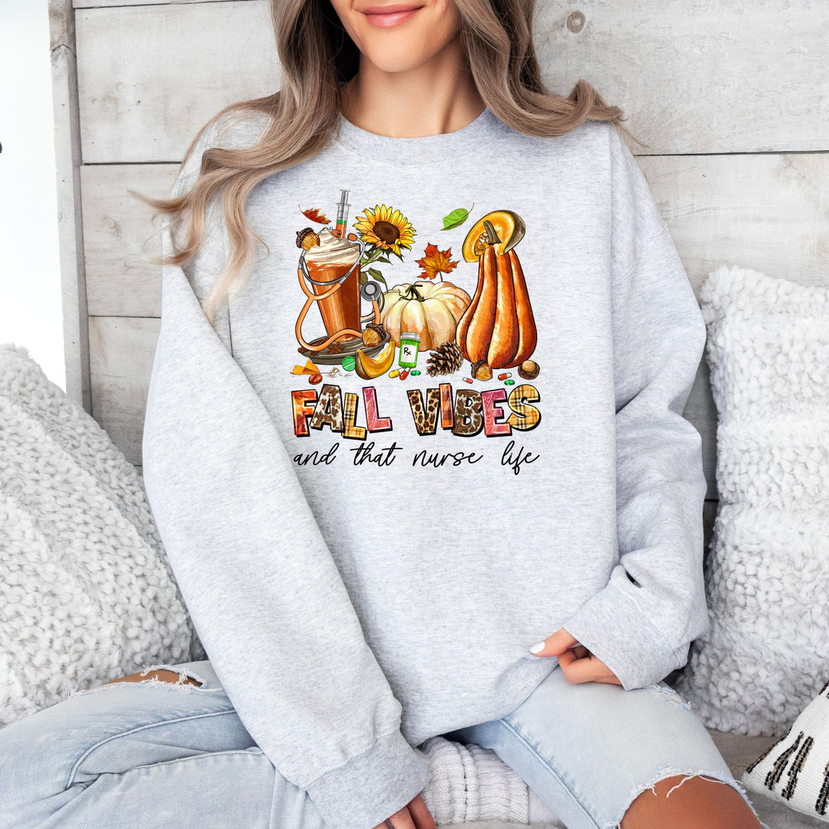 Fall Vibes & that nurse life-47215-DTF transfer