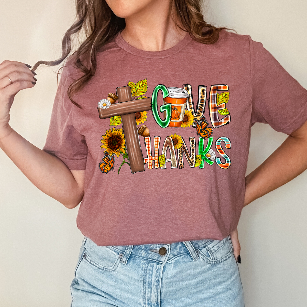 Give Thanks (RD) DTF transfer