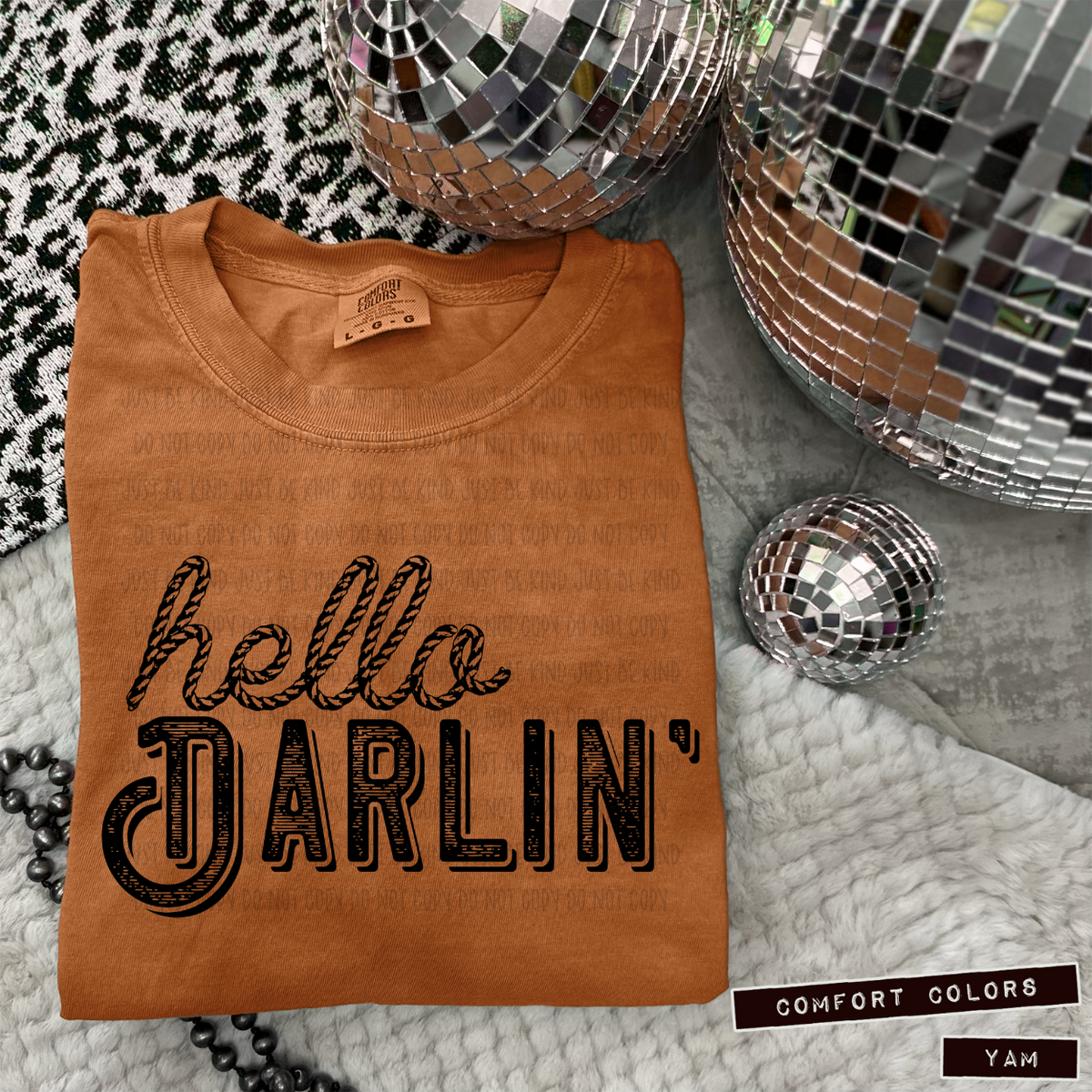 Hello Darlin' (Kayndi) 83305  DTF Transfer