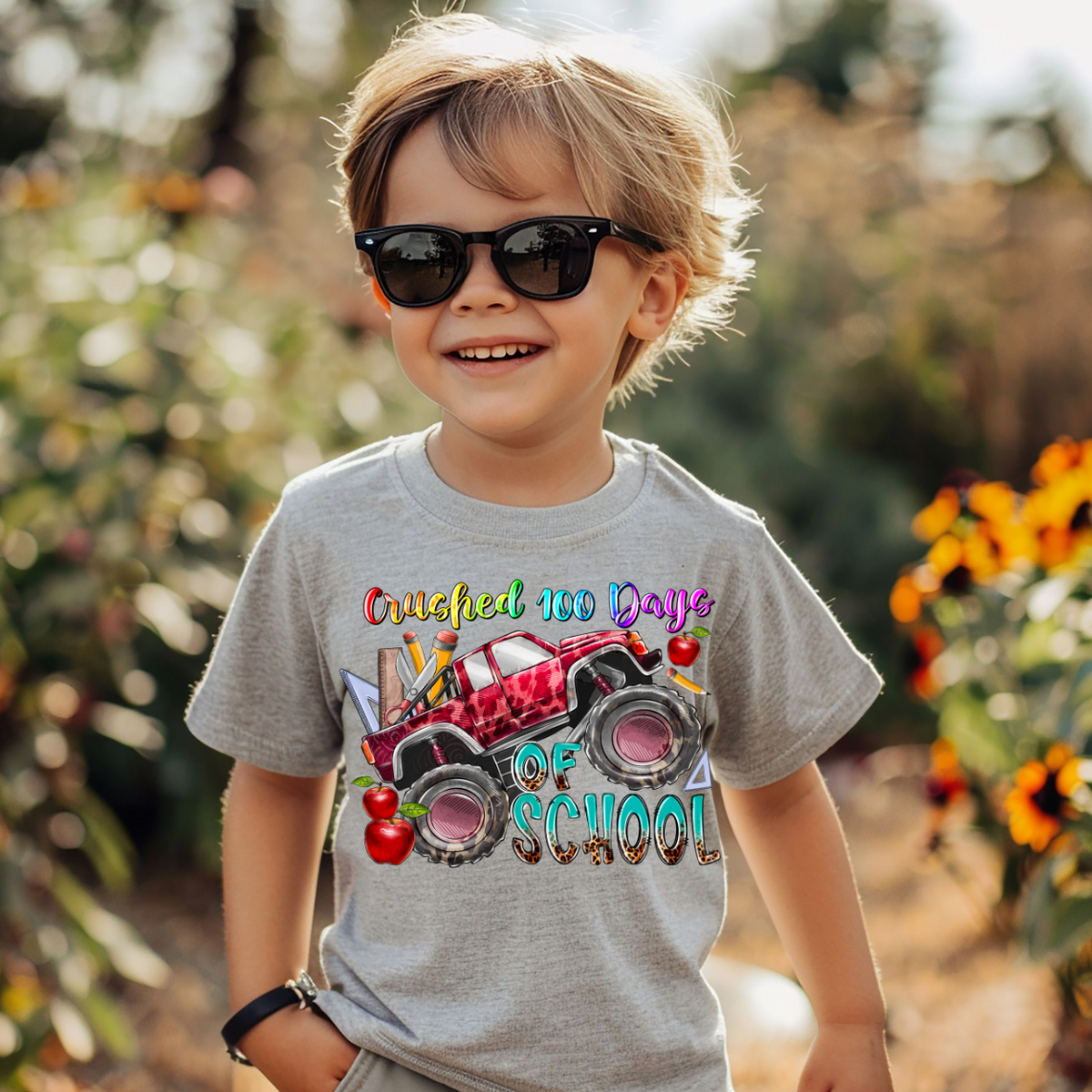 Crushed 100 Days Of School (RD) DTF Transfer