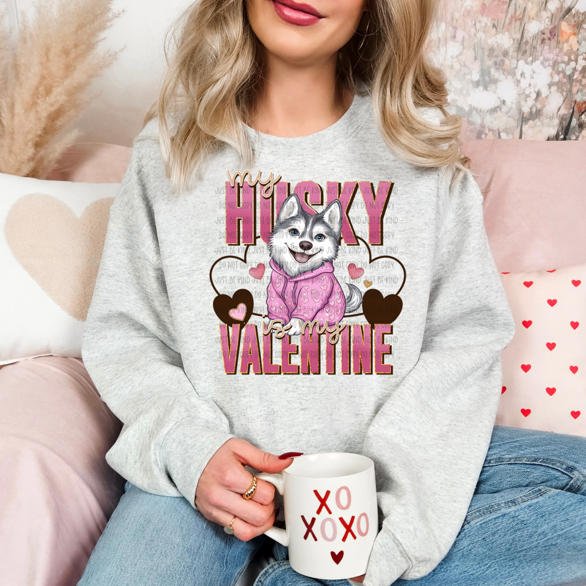 My Husky Is My Valentine (SSD) 78124 DTF Transfer