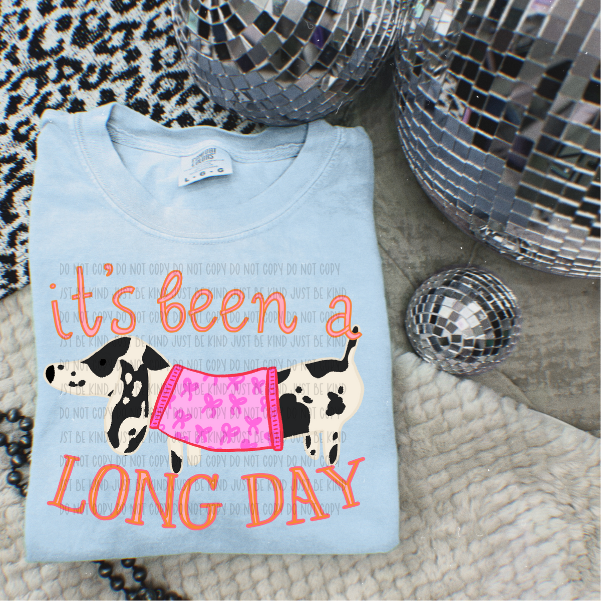 It's Been A Long Day Dachsund Black (Without Bow) (Kayndi) 78232 DTF Transfer