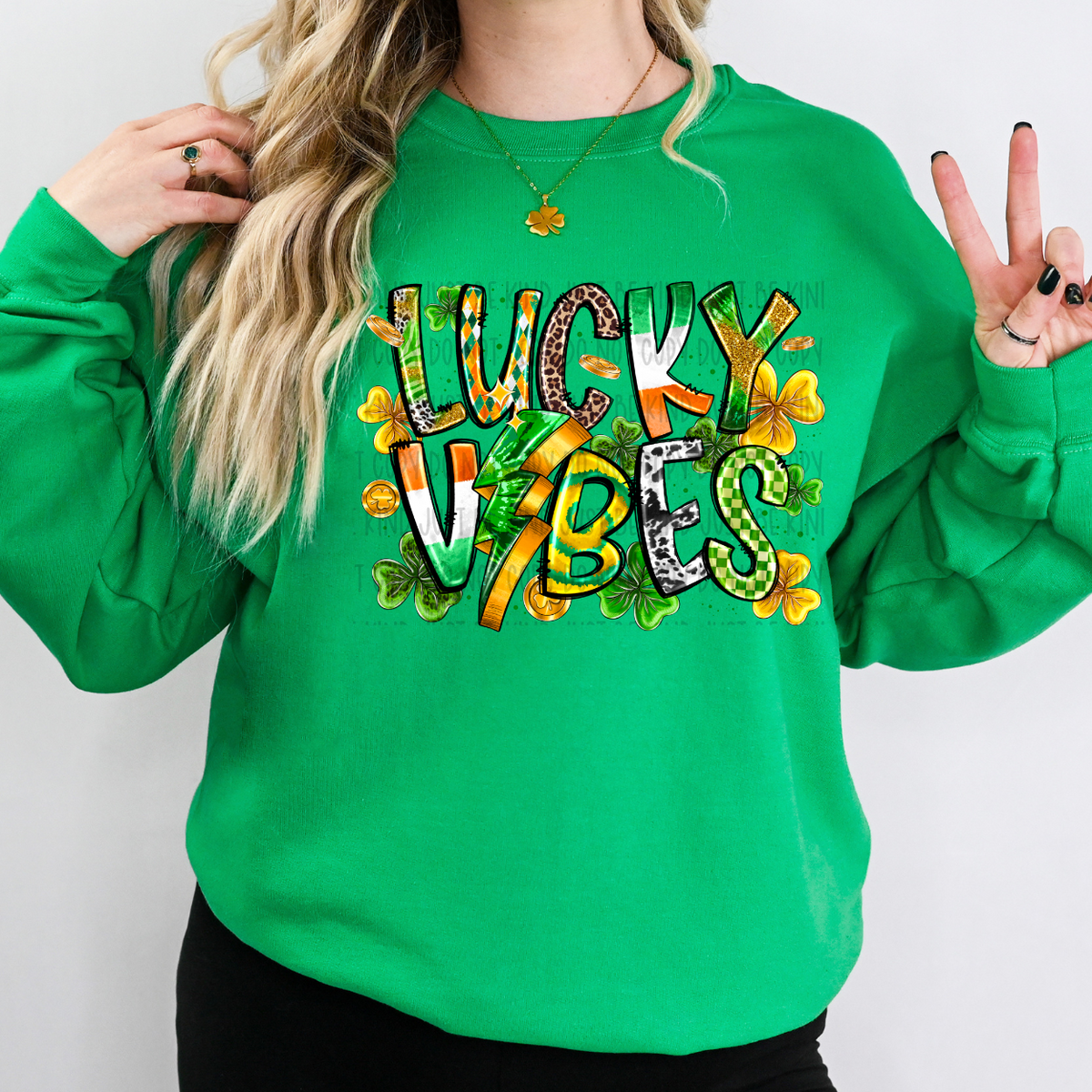 Lucky Vibes (RD) 78884 DTF Transfer