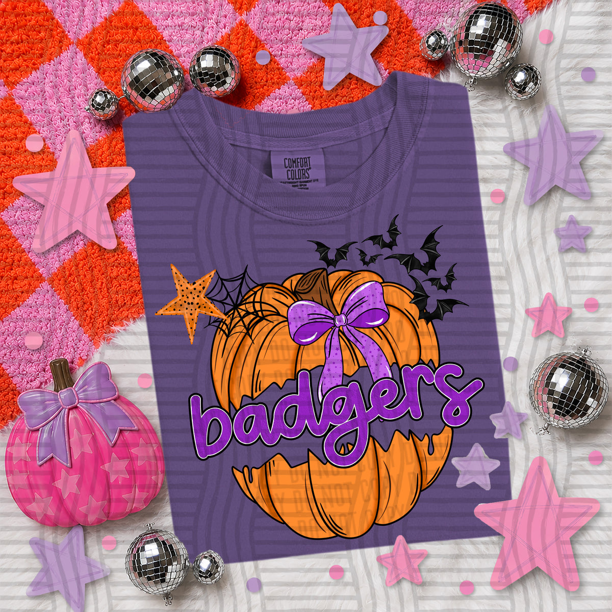badgers pumpkin pop (Caplinger) DTF transfer