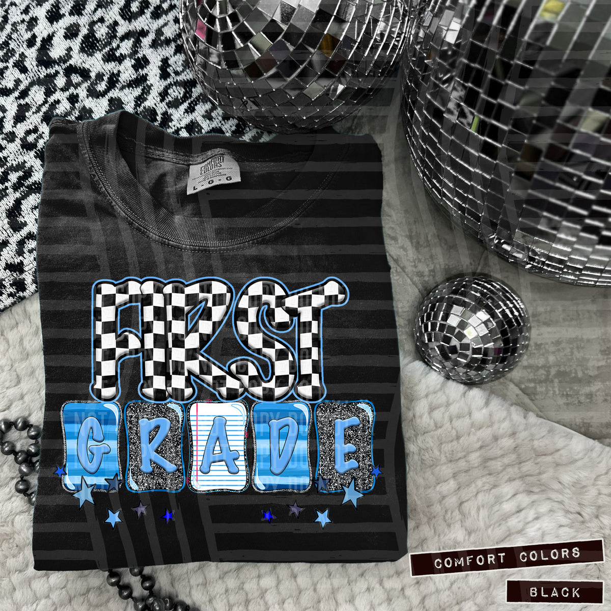 First Grade blue (Caplinger) DTF transfer