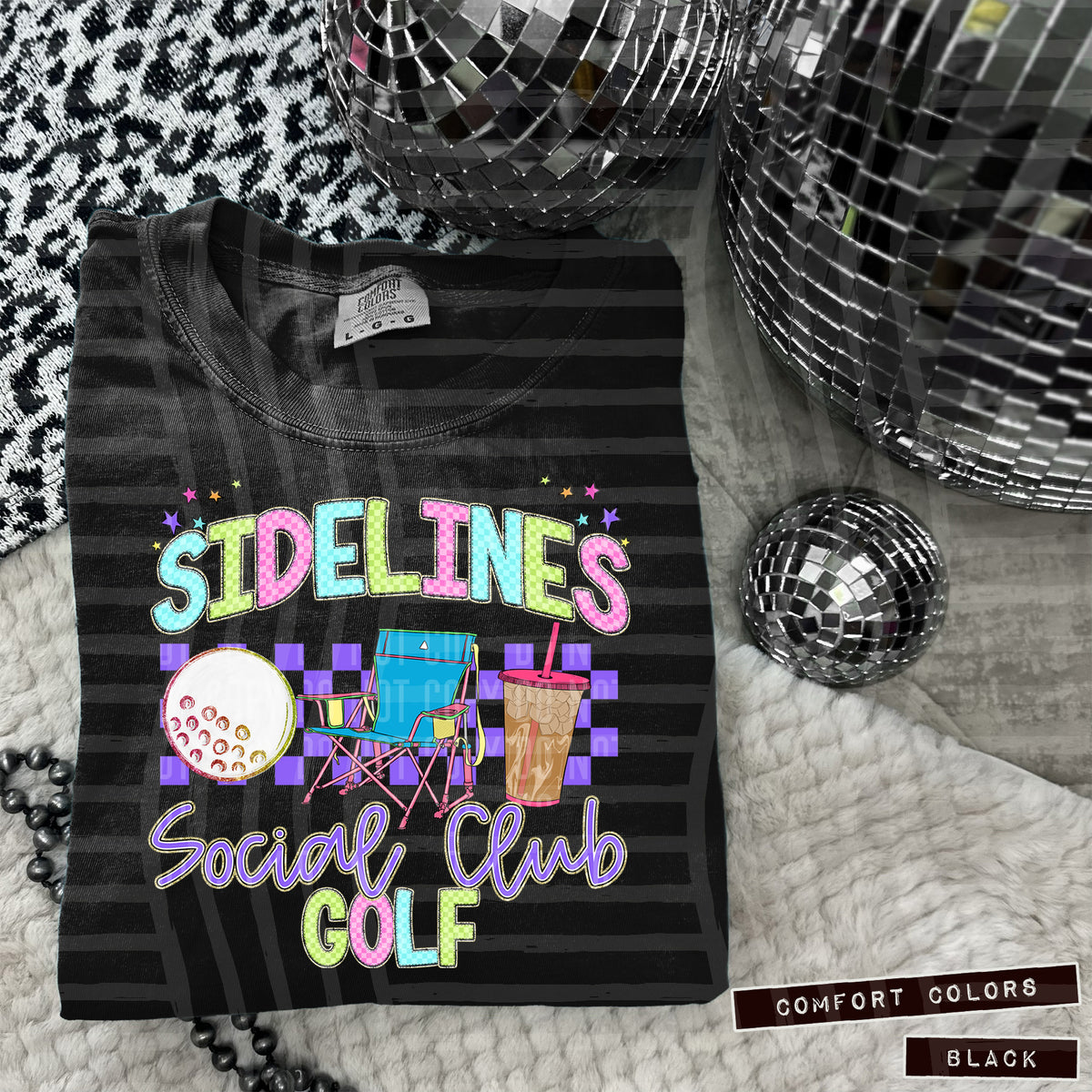 Sidelines social club golf ball (Caplinger) 100234 DTF transfer