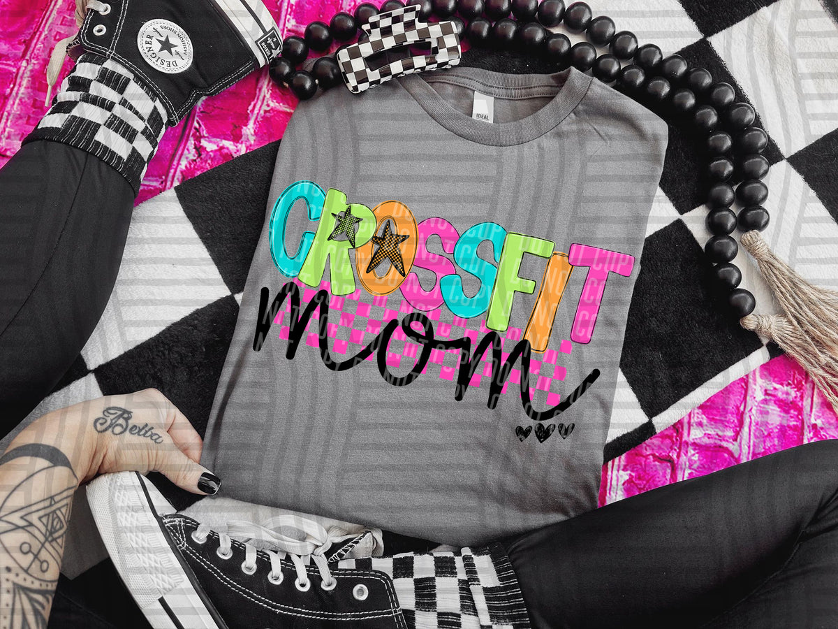 CrossFit mom checkmate starburst (Caplinger) DTF Transfer