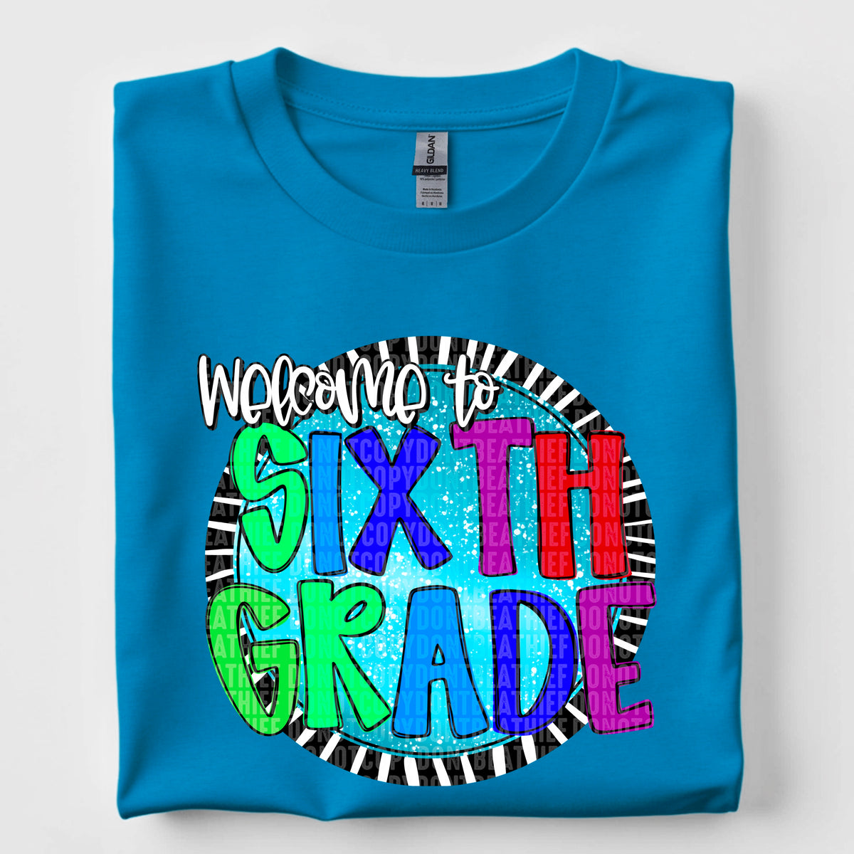 Welcome To Sixth Grade - Boy 104536 DTF transfer