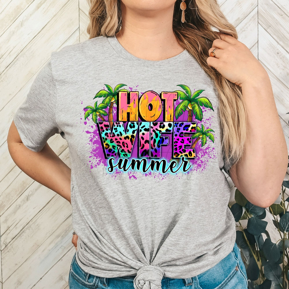 Hot Wife Summer-38079-DTF transfer