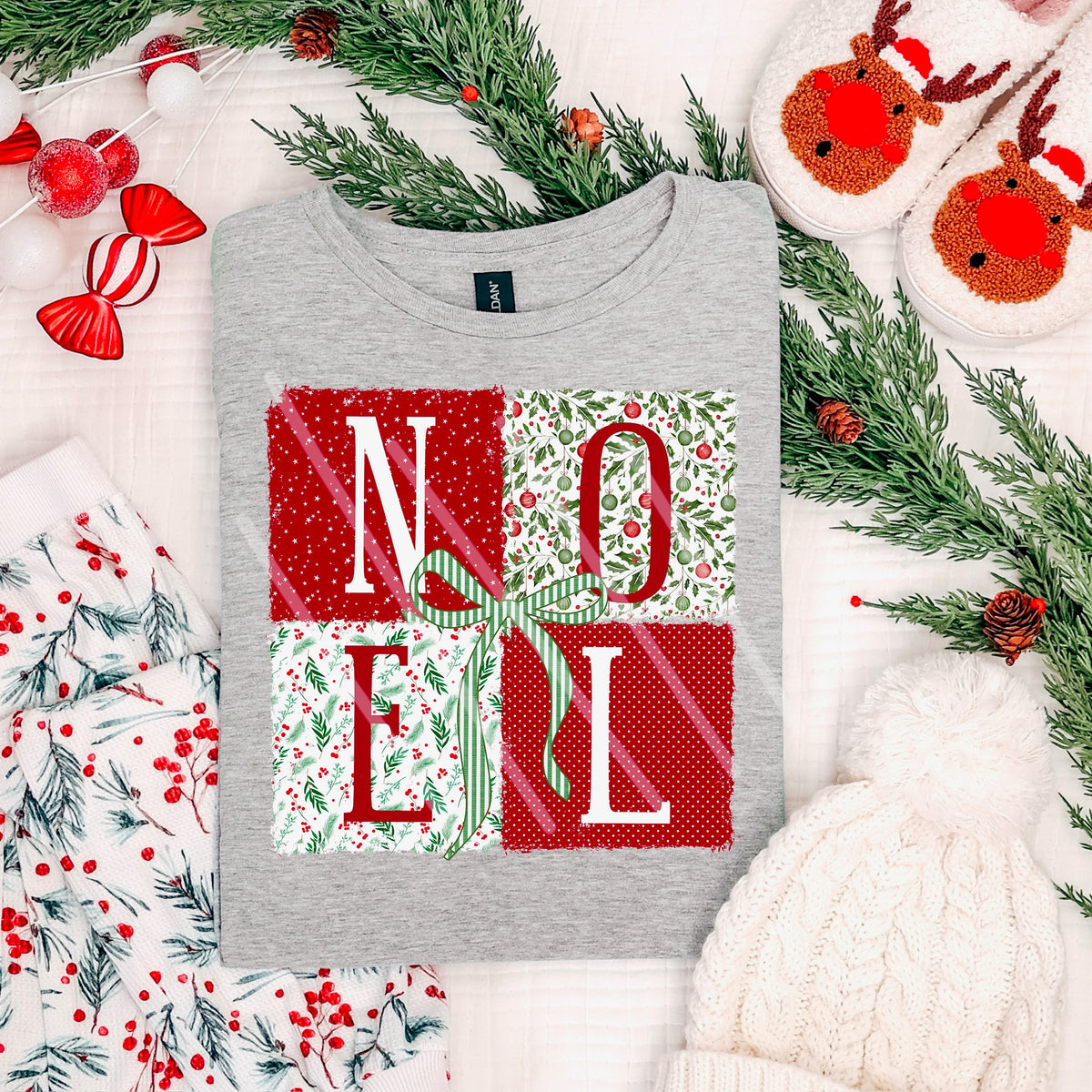 Noel Decorative Squares (MZ) 113510 DTF Transfer