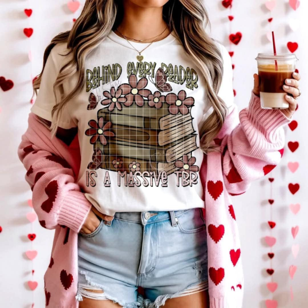 Behind every reader is a massive TBR (Cstage) 97793 DTF transfer