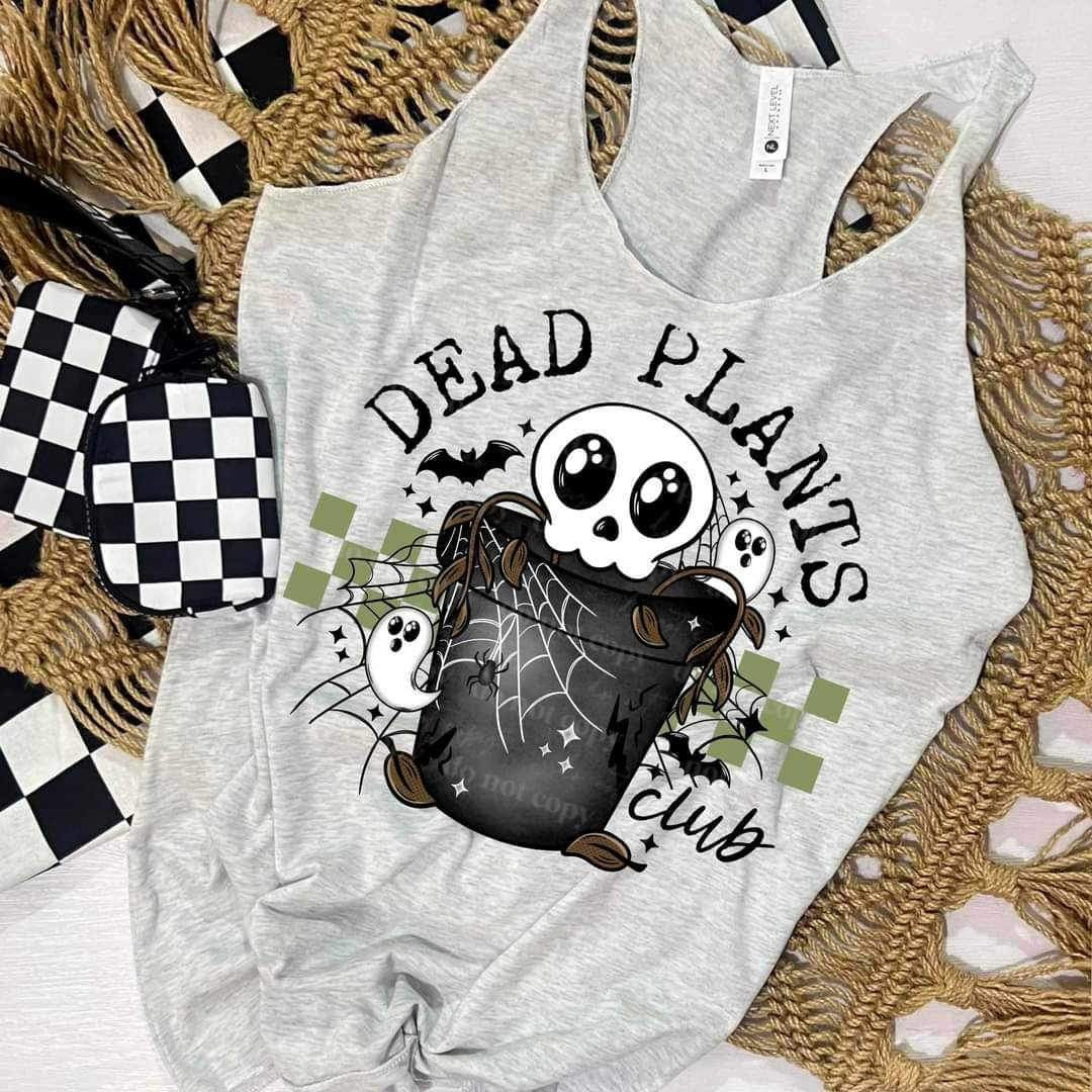 Dead plants skull 34410  DTF Transfer