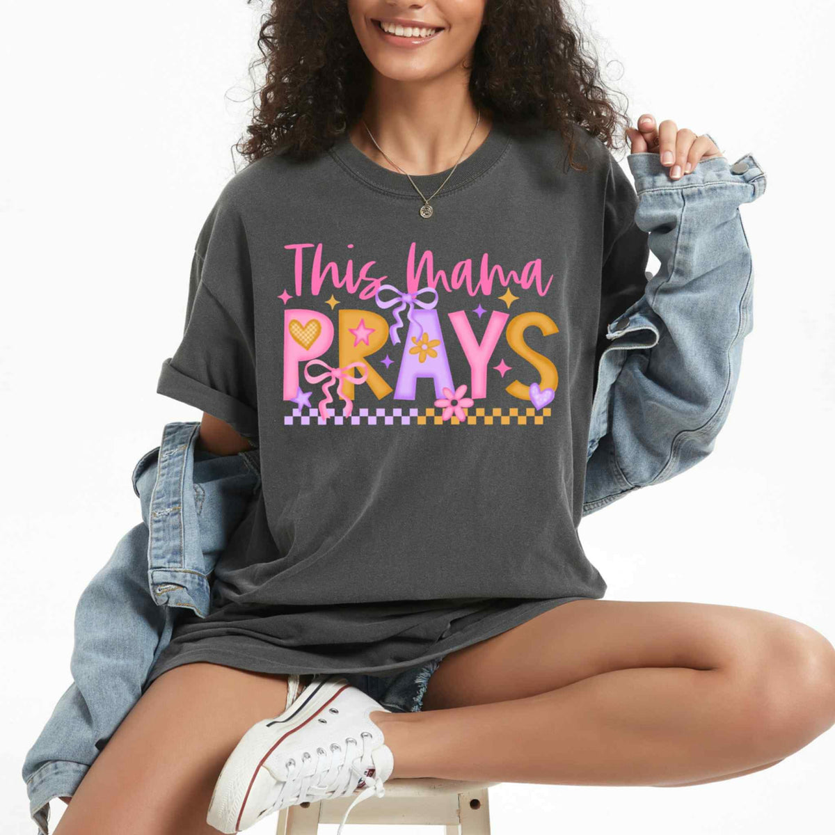 This mama prays exclusive 107370 DTF transfer