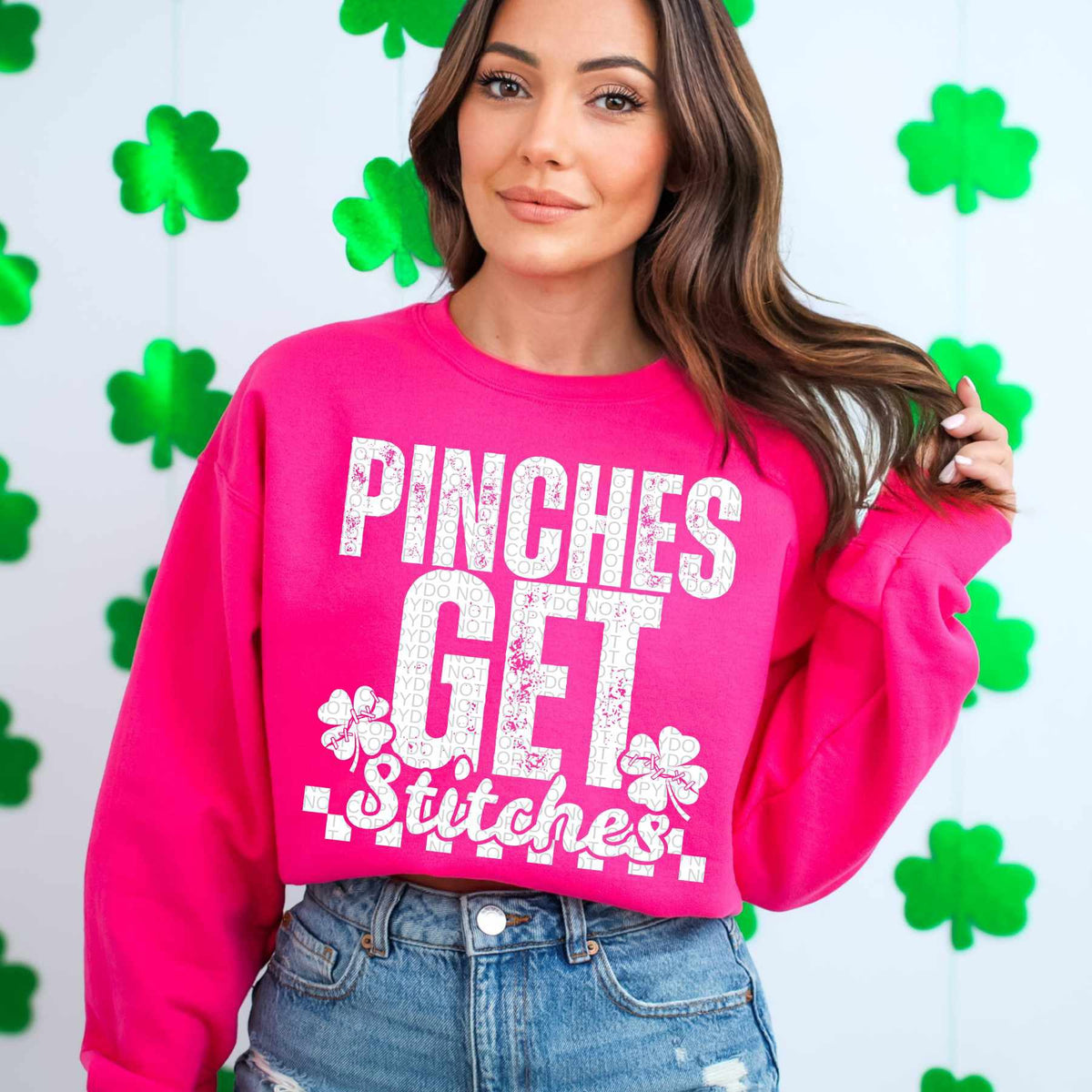 Pinches get stitches WHITE (HW) 79413 DTF transfer