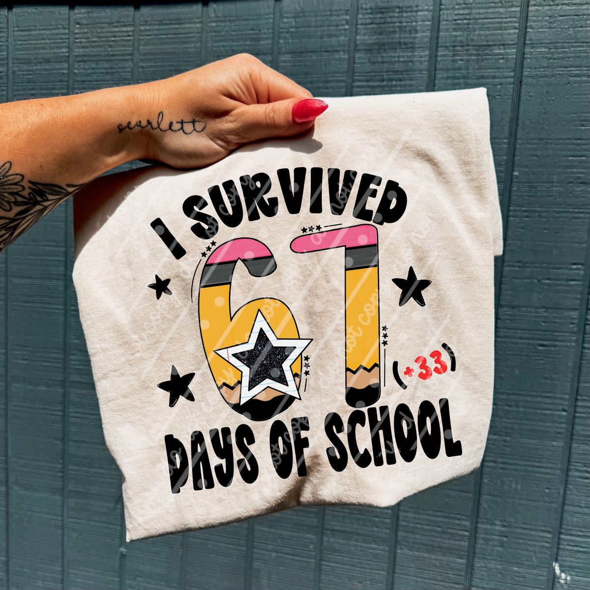 I survived 67 days of school (OHDD) DTF Transfer