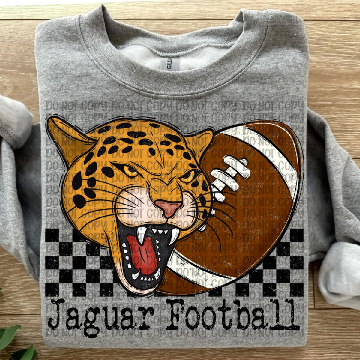 Jaguar Football Checker VP DTF transfer