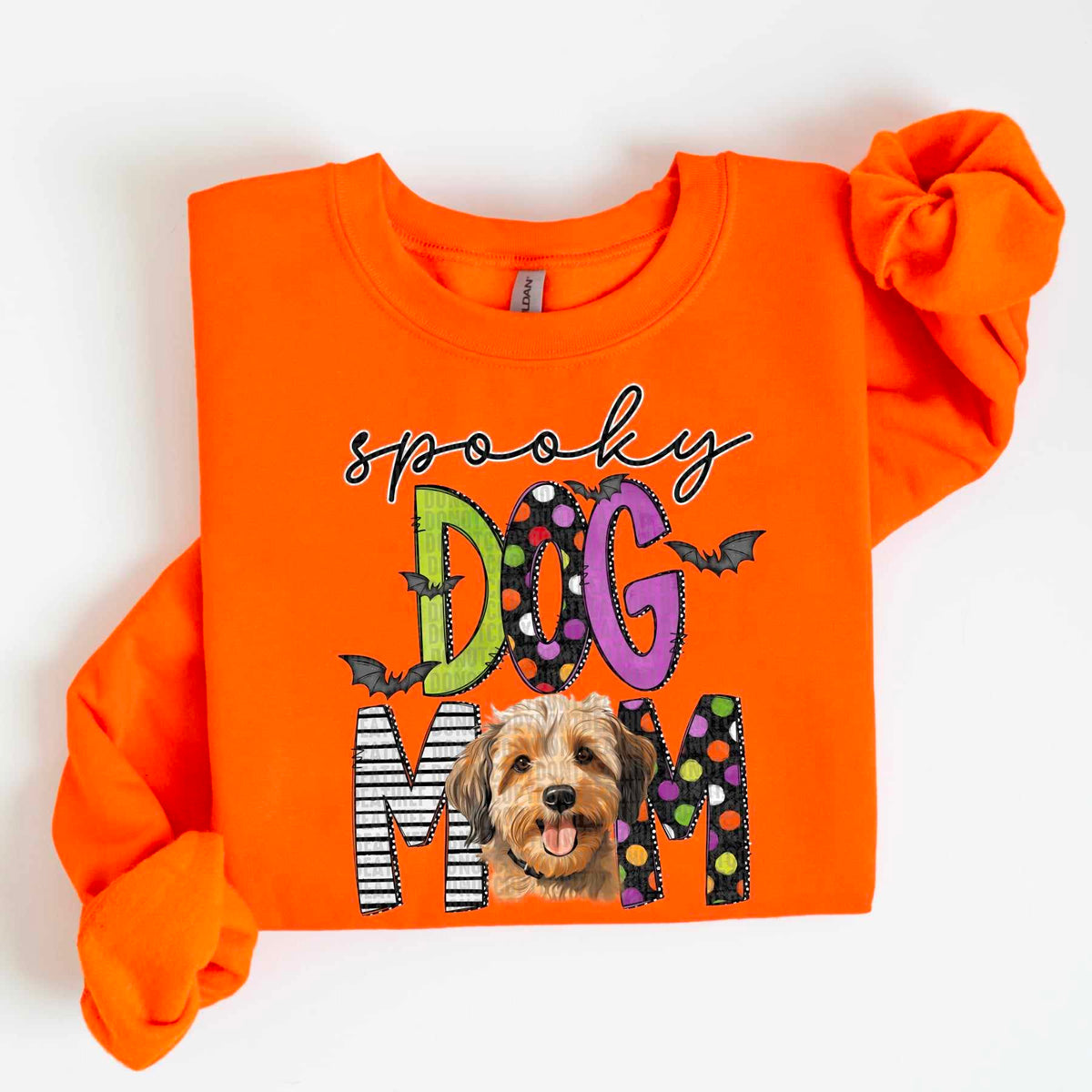 Spooky dog mom yorkiepoo 55498 DTF transfer