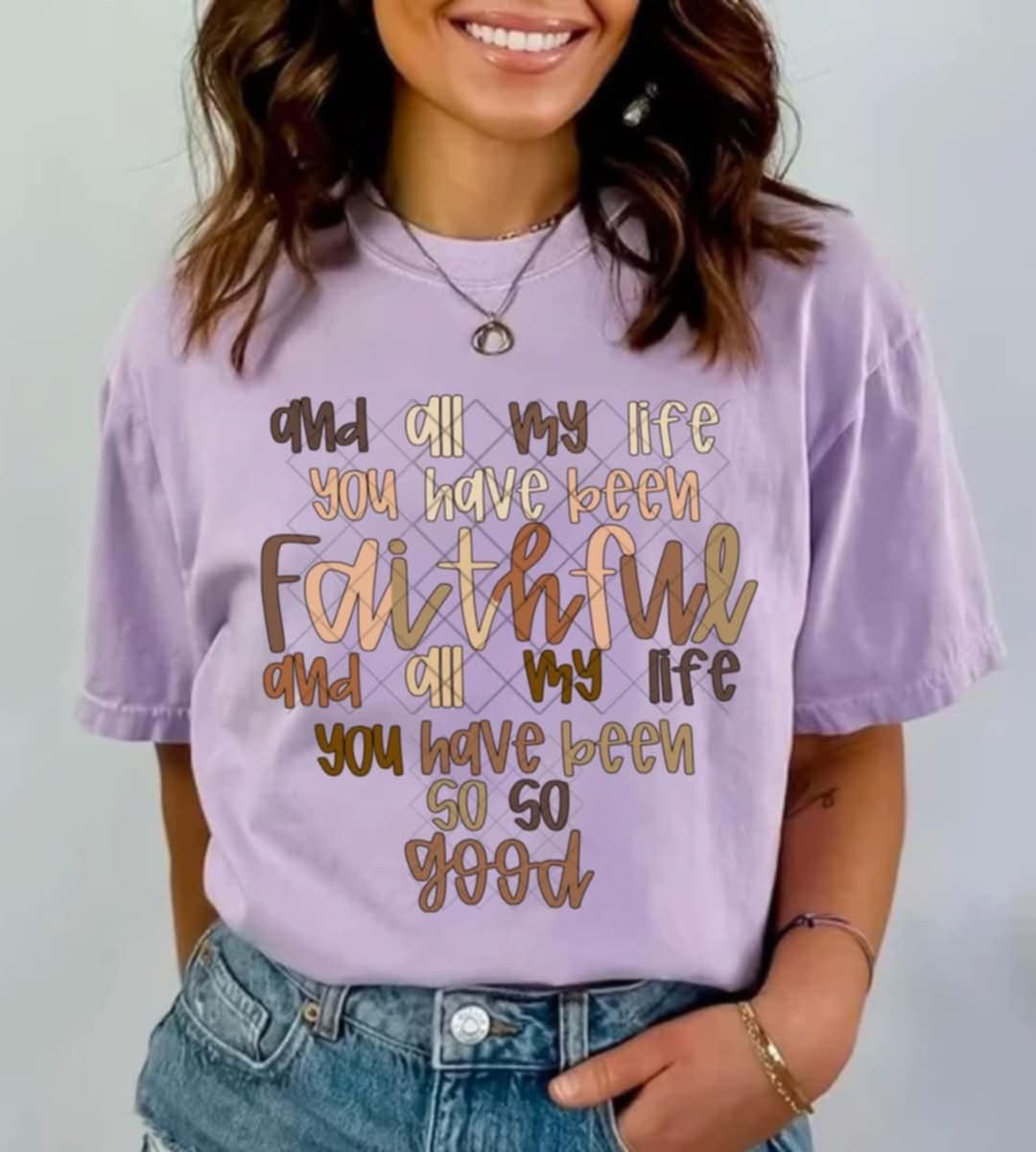 And all my life you have been faithful neutral 87432 DTF transfer