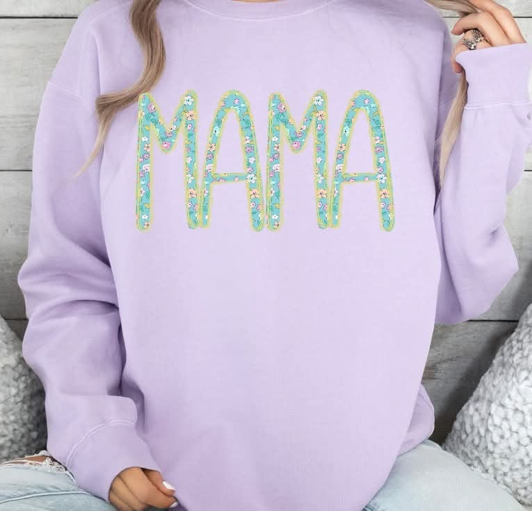 Mama floral (S&G) 77312 DTF transfer