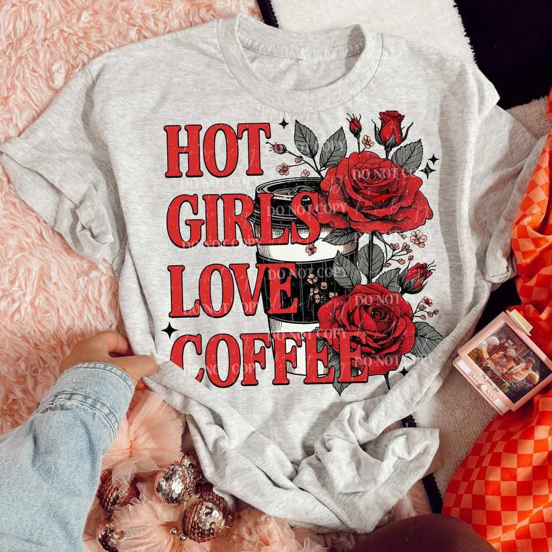 Hot girls love coffee (LYTTLE) 73314 DTF transfer