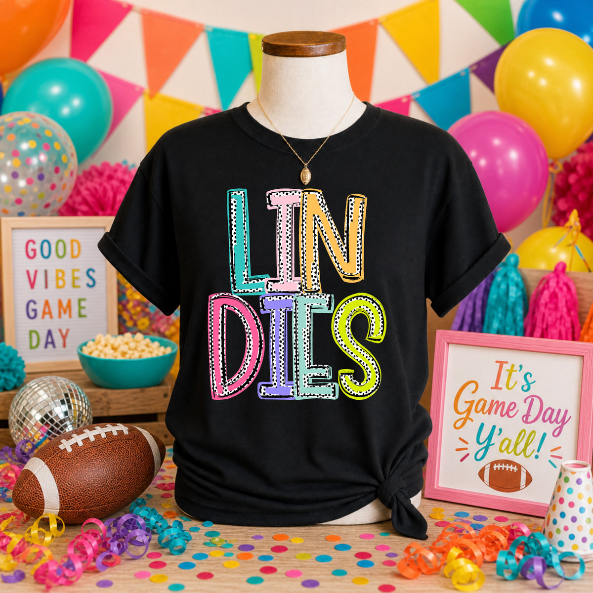 Lindies Dixie Dot (S&G) DTF transfer