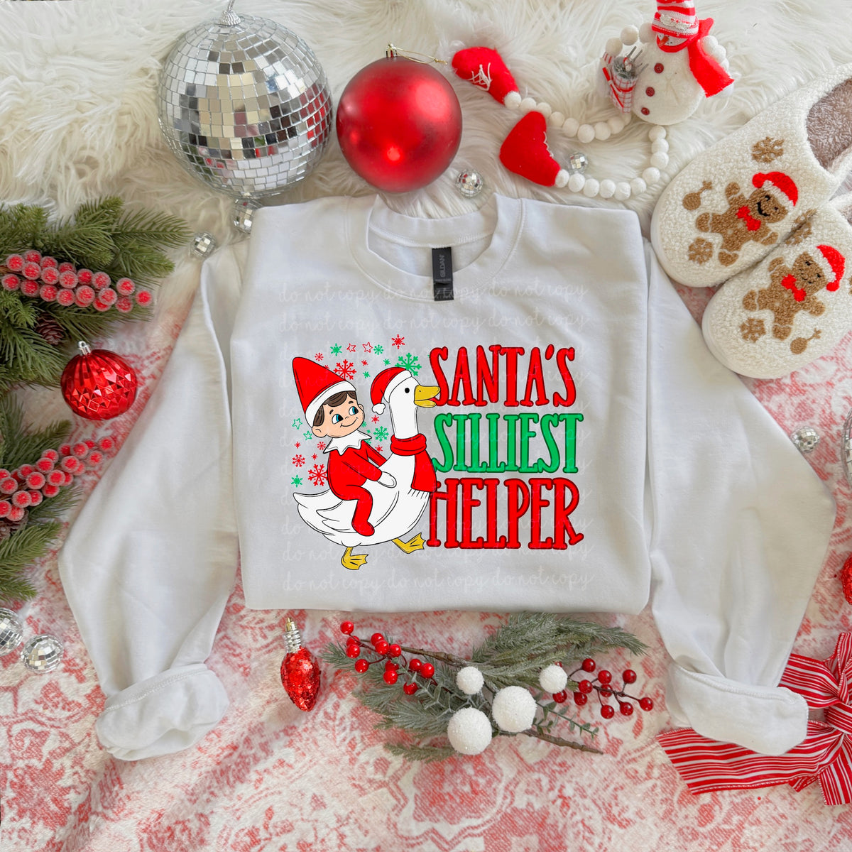Santa’s silliest helper 117420 DTF transfer