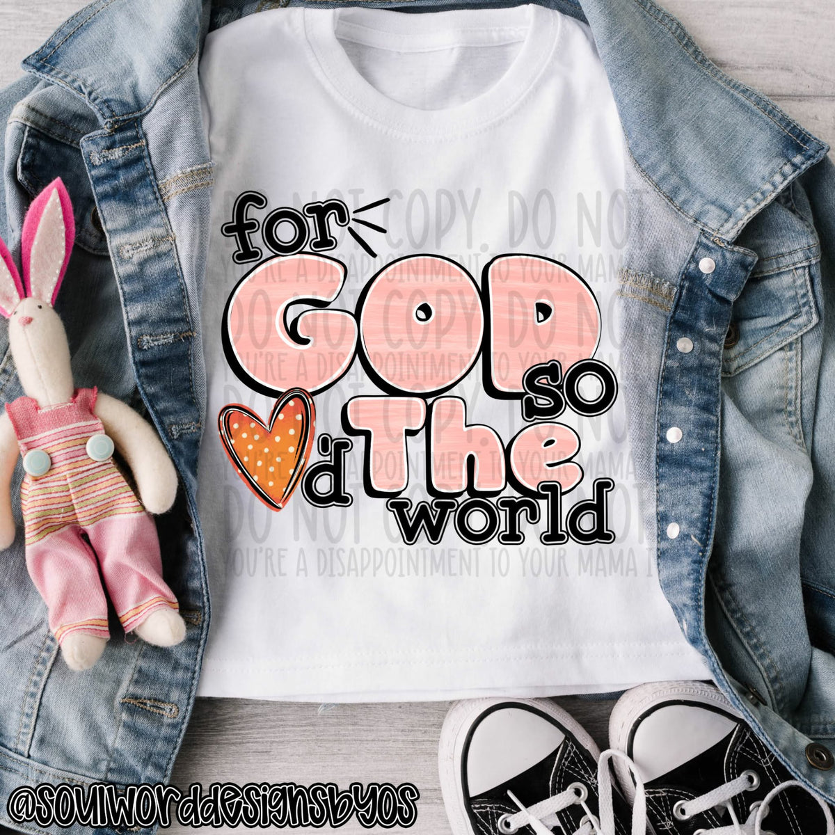 For god so loved the word pink (SWD) DTF Transfer