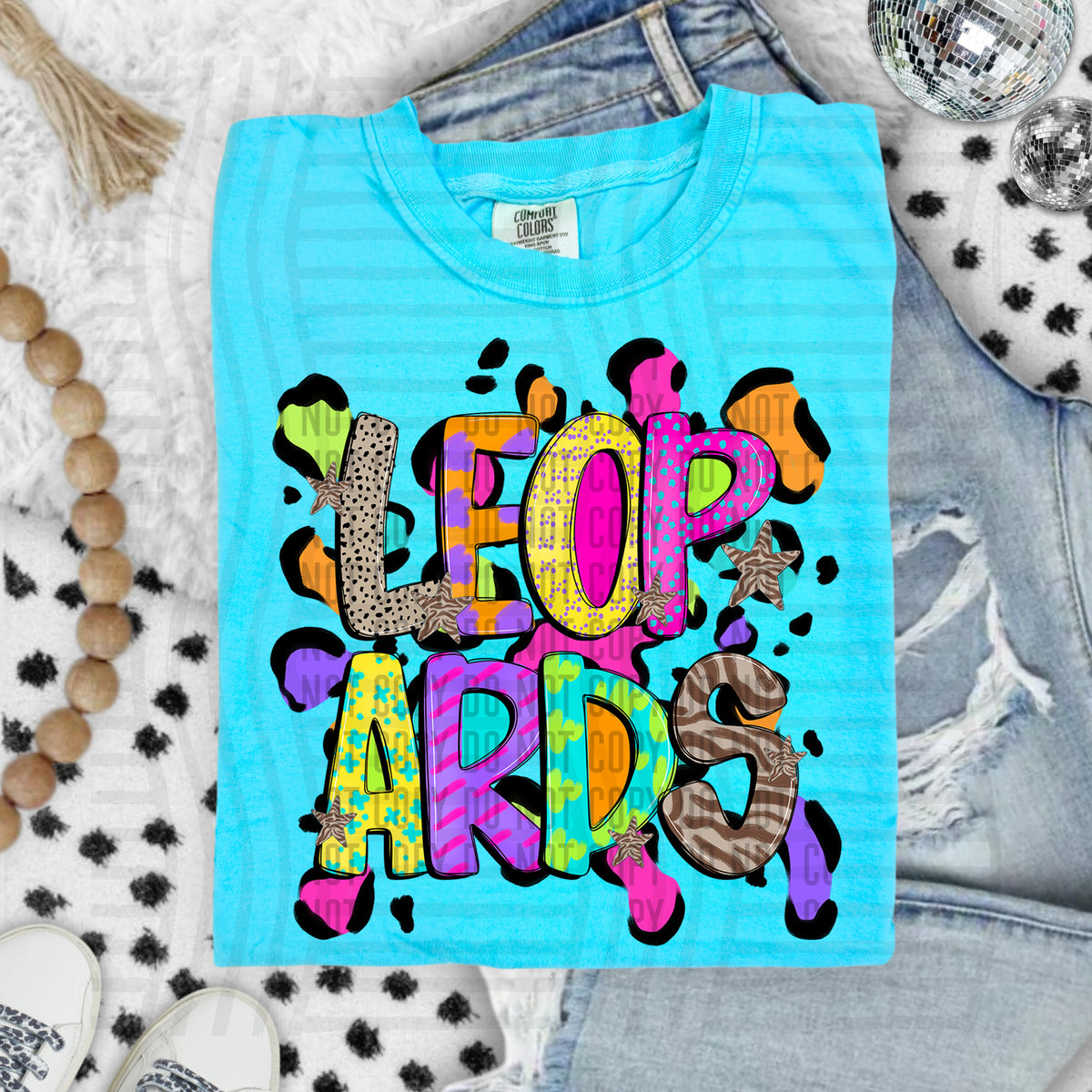 Leopards Funky Mix Up Leopard Mascot (Caplinger) DTF transfer