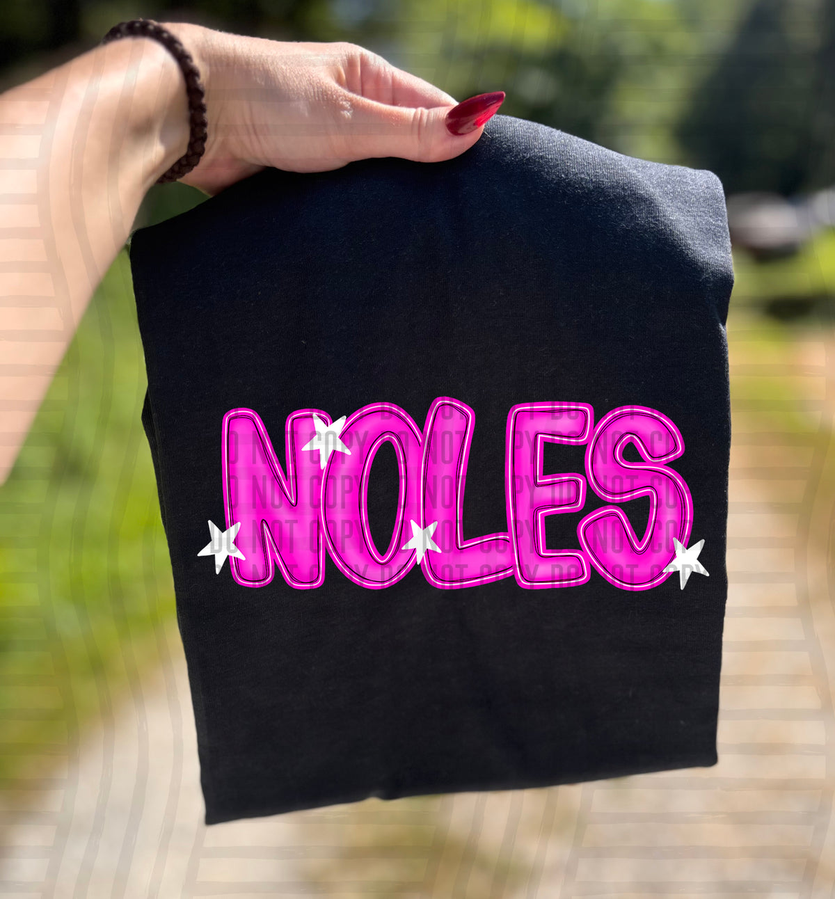 Noles Pink And Preppy Split 112915 DTF transfer