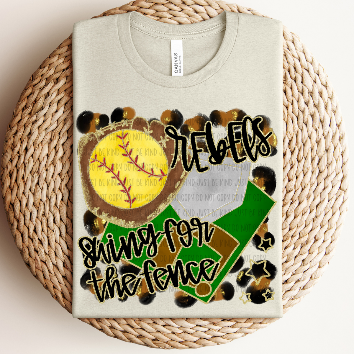 Softball Rebels For The Fence (Caplinger) 83507 DTF Transfer