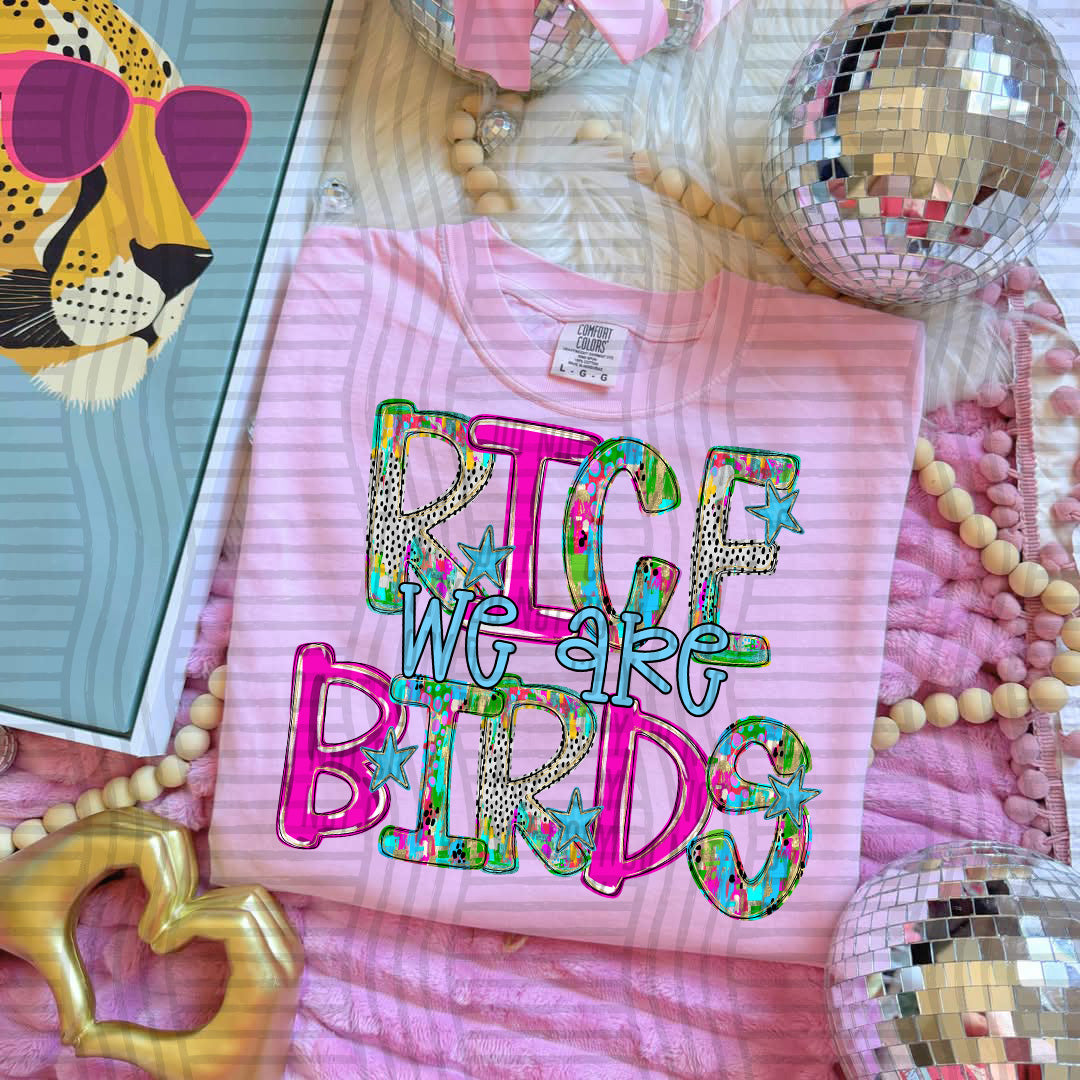 Ricebirds preppy luxe (Caplinger) DTF transfer