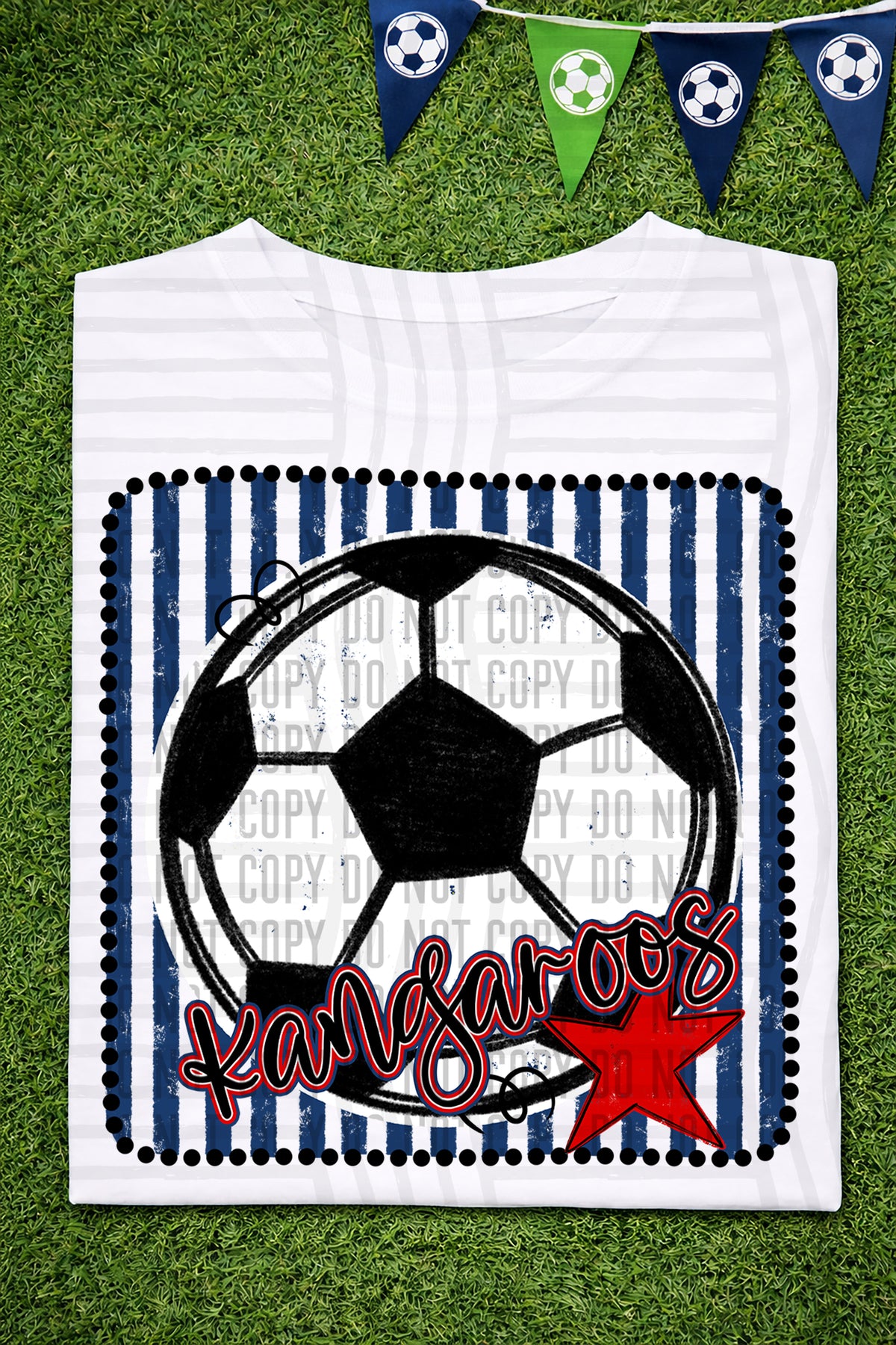 Kangaroos RWB Framed (Caplinger) DTF transfer