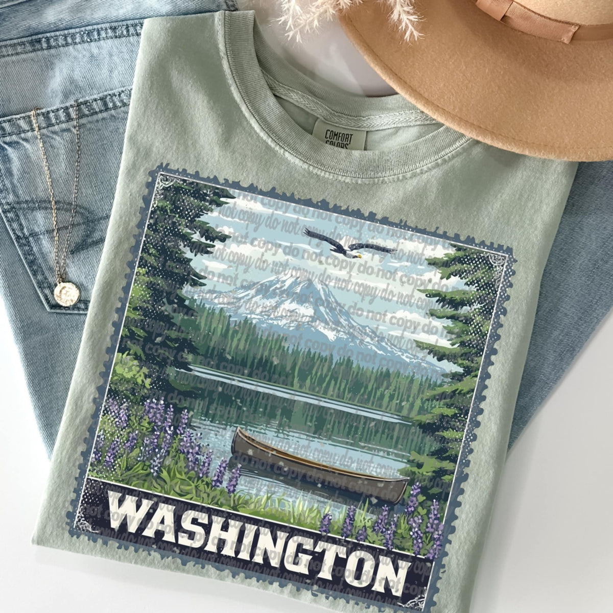 Washington State Stamp (TTD) 99072 DTF transfer