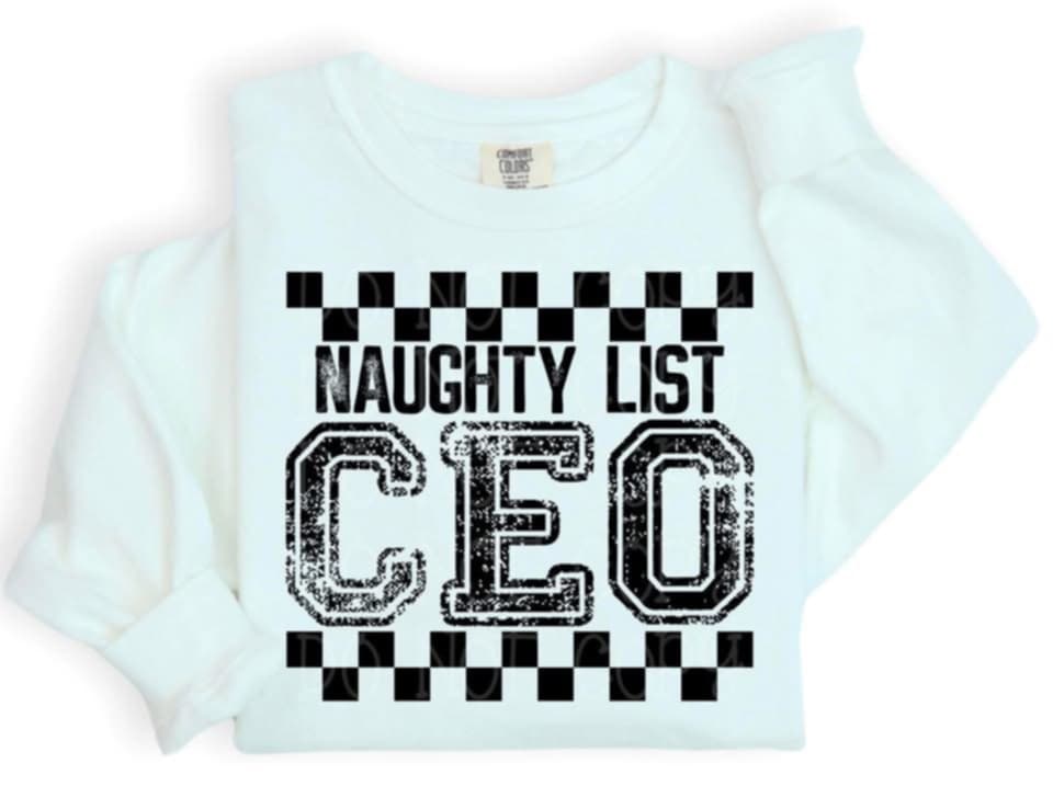 Naughty list CEO (c’s) DTF Transfer
