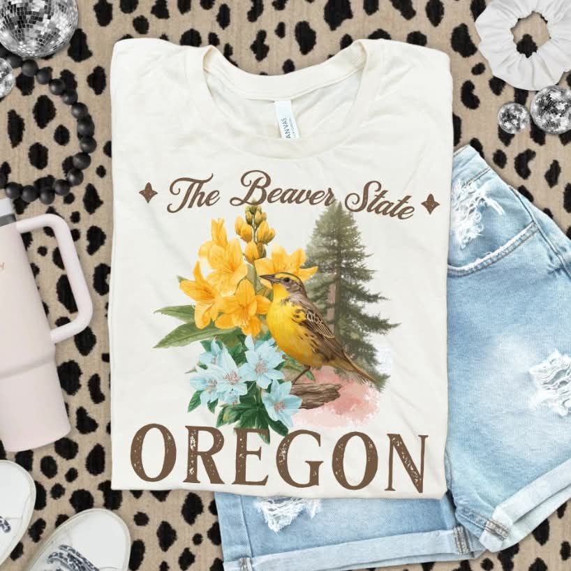 Oregon flowers (s&g) DTF Transfer