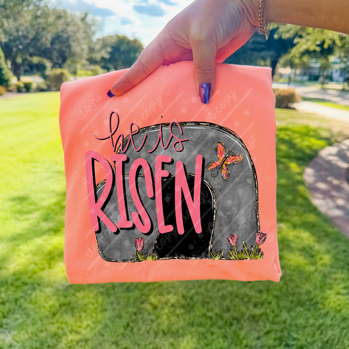 He is risen tomb (OHDD) DTF transfer