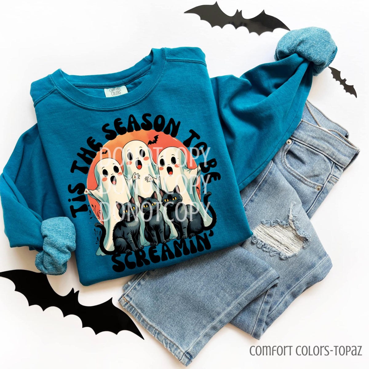 Tis the Season to be Screamin three ghosts CSG DTF transfer