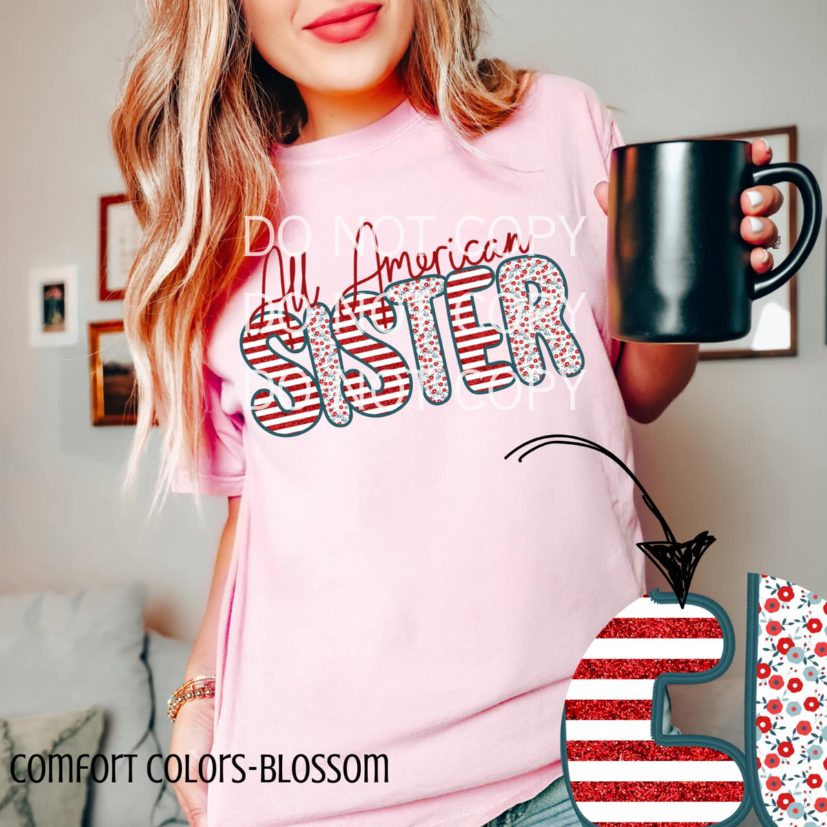 All American sister (CSG) 96420 DTF transfer