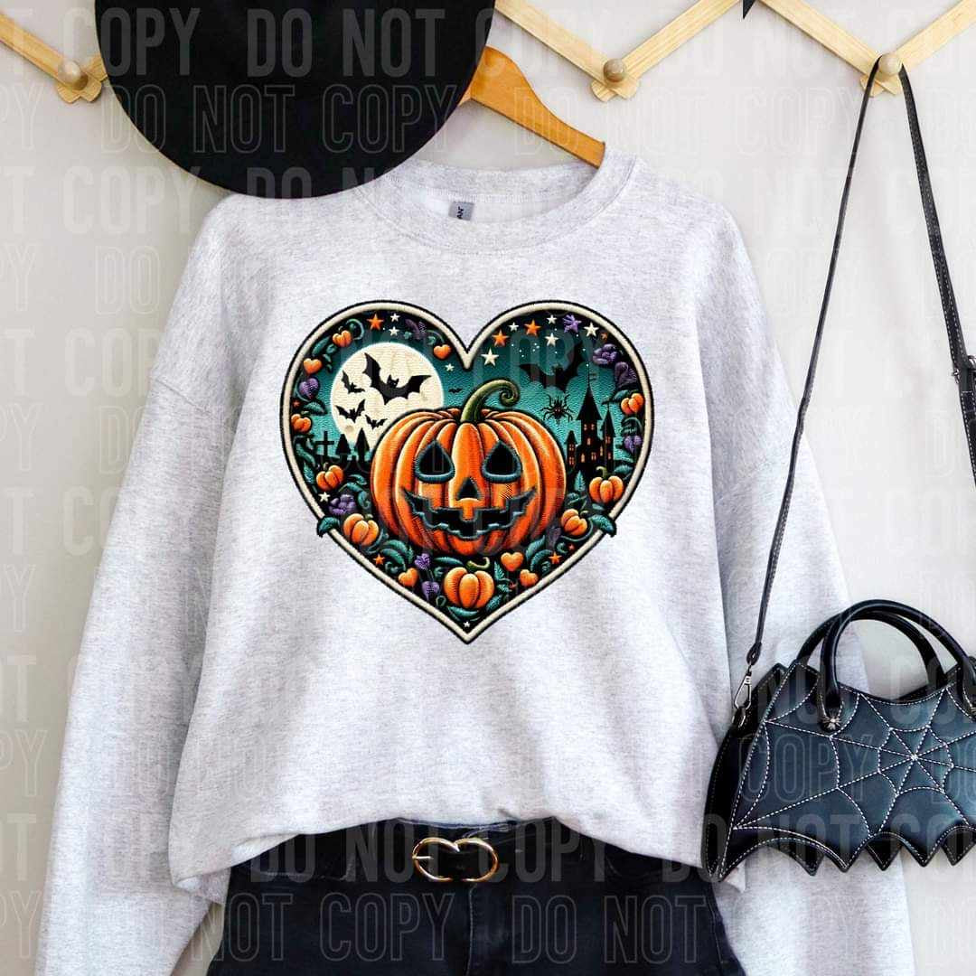 Pumpkin heart (SBB) 52795 DTF transfer