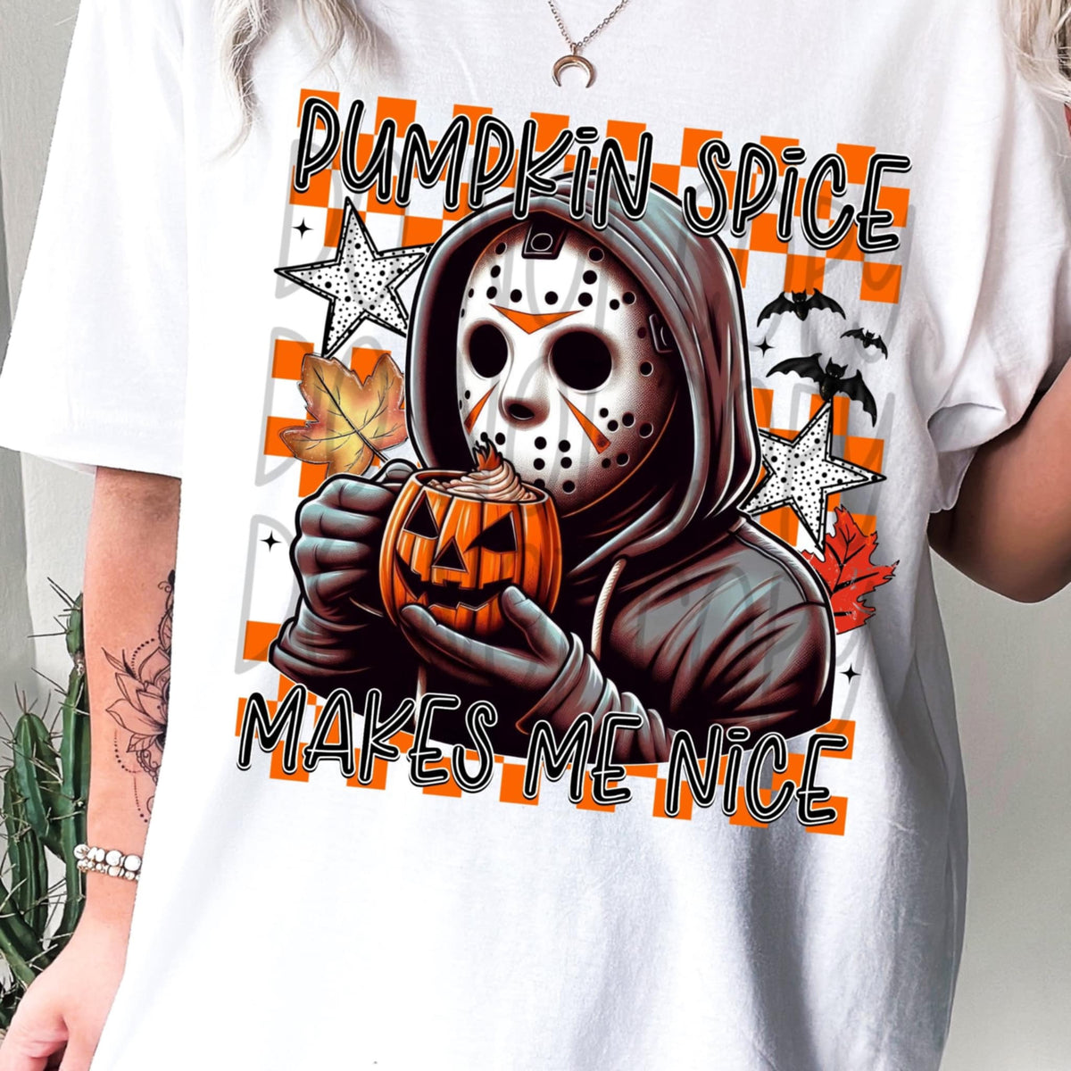 Pumpkin spice makes me nice 107998 DTF transfer